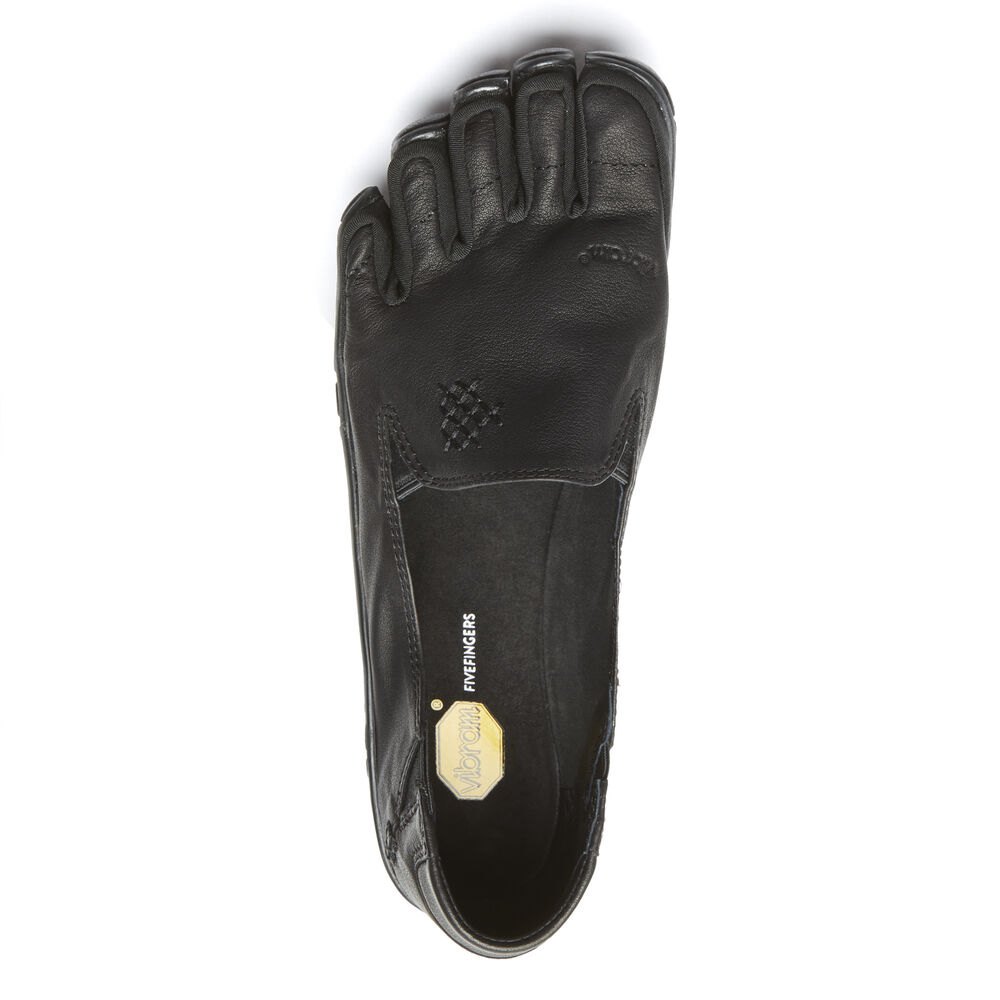 Zapatos Descalzos Mujer Negros - FiveFingers Cvt-Leather - FWSNUO-905